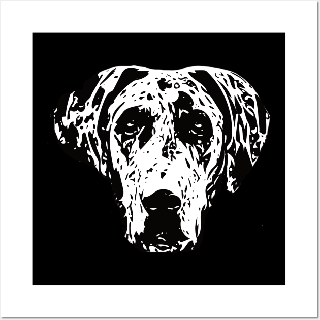 Great Dane - Dane Christmas Gifts Wall Art by DoggyStyles